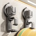 thumbnail image 2 of Hyasfey 1/2/4Pcs Washbasin Storage Hook with Suction Cup Strong Load-bearing Drill-Free Installation Wall Mounted Holder Bathroom Basin Storage Rack, 2 of 8