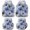 Blue, White, Black, variant on Farmhouse Red Plaid Car Floor Mats 4 Pieces, Front & Rear Auto Carpet Mats Full Set with Rubber Backing, Rustic Red White Checkered Universal All Weather Car Floor Protectors for SUV Truck Van