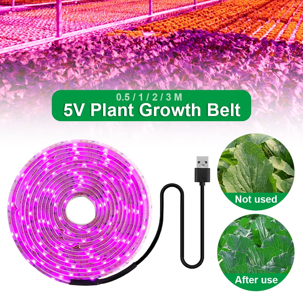 Waterproof LED Grow Light Strip Full Spectrum Lamp for Indoor Plant Veg Flower 
