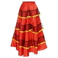thumbnail image 6 of Kaerm Womens Folkloric Mexican Full Circle Skirts Belly Dance Spanish Bull Long Skirts Type B 360 Degree One Size, 6 of 7