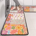 thumbnail image 2 of Kitchen Rugs Sets Of 2,Pioneer Flower Floral Print Pattern Anti Fatigue Kitchen Mat Rugs Non Slip Washable,Decorative Kitchen Floor Mats for Kitchen,Sink,Laundry,17"x47"+17"x47", 2 of 5