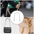 thumbnail image 5 of Unique Bargains 1 Pc Portable Double Layer Pearl Handbag Strap for Dating Gold Tone Metal Plastic, 5 of 5