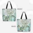 thumbnail image 4 of Sigee Vintage Rose1 Print Large Capacity Zippered Tote Bag - Durable, Stylish and Versatile for Everyday Use, 4 of 9