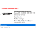thumbnail image 2 of Rear Right Suspension Air Strut - Compatible with 2002 - 2005 BMW 745i 2003 2004, 2 of 2