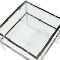 thumbnail image 4 of Furniture of America Sparling Glass Top End Table, Chrome, 4 of 5