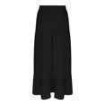 thumbnail image 5 of Abomasnow Long Skirts for Women Drawstring Elastic Waist Side Slipt Maxi Skorts A Line Tiered Vacation Beach Skirts, 5 of 8