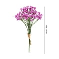 thumbnail image 3 of Ramo artificial de gypsophila (aliento de bebé) | Arreglo de tallos de flores artificiales para decoración del hogar | Decoración floral de plástico para la mesa de la sala, 3 of 6