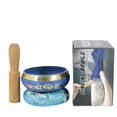 thumbnail image 1 of Juego de cuencos tibetanos azules ammoon con cuenco de sonido de metal hecho a mano de 9.5 cm/3.7 pulgadas y cojín suave y mazo de madera para meditación, sonido, sanación de chakras, yoga y, 1 of 6