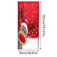thumbnail image 3 of Rovga Christmas Backdrops Decoration For Door Christmas Door Cover Decoration Tapestry Holiday Party Door Curtain Tapestry Door Cover, 3 of 5
