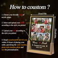 thumbnail image 5 of Customized Acrylic Plaque with Photos, Personalized Photo Plaque with LED Base Custom Music Plaque Picture Frames Valentines Birthday Gifts for Wife Husband Parents Friend (Beech Warm Light Base), 5 of 5