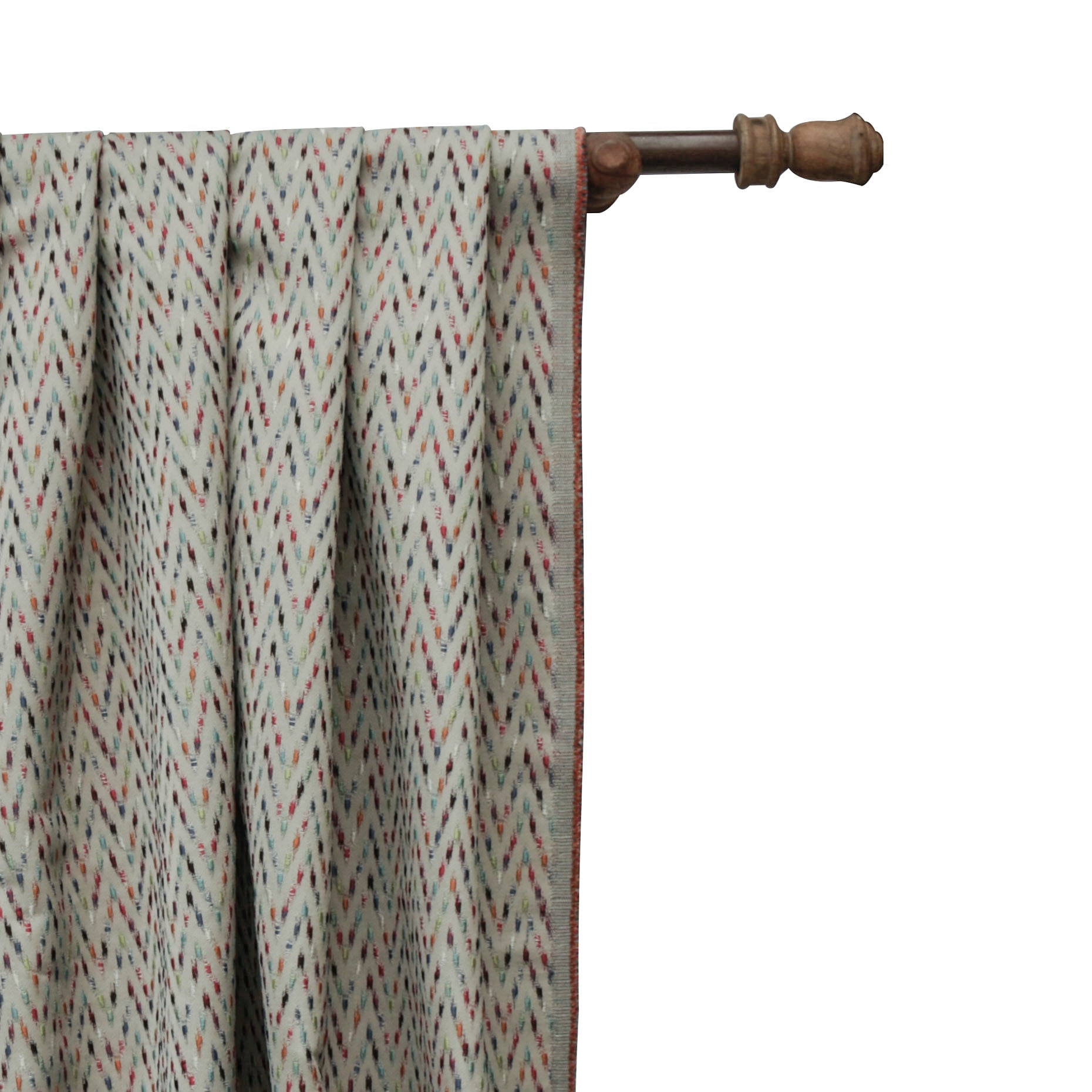 Fabric Mart Direct Multi Color Jacquard Fabric By The Yard, 54 inches or 137 cm width, 7 Continuous Yards Multi Jacquard Fabric, Colorful, Geometric Embroidery, Upholstery Drapery Curtain Wholesale