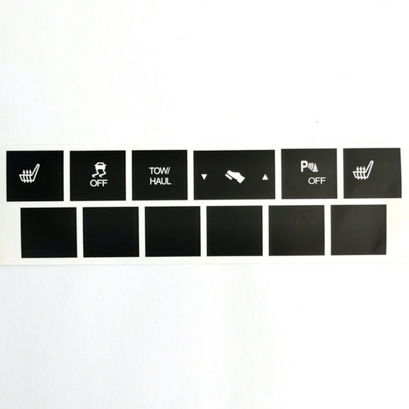 Car Heated Seat Traction Button Repair Sticker Decals Automotive Interior Seat Heating Switch Stickers Compatible for CherokeeCommander