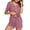 Pale Violet Red, variant on Ekouaer Womens Cotton Pajamas Set Classic Short Sleeve Pjs Set Soft Button Down Sleepwear Loungewear