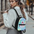 thumbnail image 3 of Eheartsgir Butterfly Floral Print Small Backpack, Practical Polyester Mini Backpack for Travel Shopping, Zipper Zipper Bag, 3 of 8