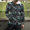 thumbnail image 3 of Sudadera con capucha y cremallera con diseño de dinosaurio y grafiti punk para hombre y mujer, sudadera con capucha y cremallera con estampado 3D, ropa de calle de moda, abrigos, 3 of 5