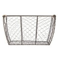 thumbnail image 6 of Mainstays Decorative Brown Chicken Wire Basket with Wood Handles. 12.2x8x7.28, 6 of 10