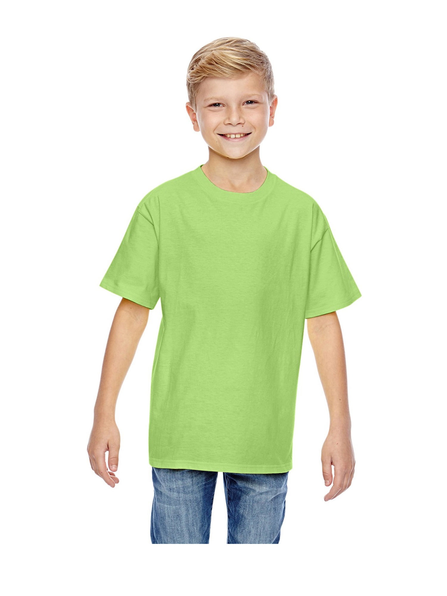 Hanes Youth 4. 100 Ringspun Cotton NanoT TShirt, Style 498Y