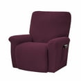thumbnail image 1 of WRXMIJNHGSA Sofa Cover Under $30 Super Stretch Recliner Cover Recliner Couch Covers Recliner Chair Cover Form Fitted Non Slip Reclining Slipcovers For Standard Large Recliner Soft Thick, 1 of 7