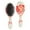 White, variant on Hair Brush Pioneer Colorful Floral Cushion Base Hair Brushes Touch Paddle Double Sided Pattern Oval Hairbrush