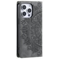 thumbnail image 4 of Case for iPhone 12 Pro Max , PU Leather Magnetic Folio Cover with Card Holder,Kickstand - TPU Shockproof Durable Protective Phone Case , Gray, 4 of 14