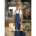 thumbnail image 7 of QSAWXQZ Men's Denim Short Overalls with Pockets Cargo Jean Shorts Jumpsuit Work Bibs Coveralls for Summer 2XL, 7 of 7