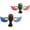 A, variant on Wind-Powered Rotating Wing Car Sticker Decor, ZzCityTK Vibrant Flying Birds Flaps for Rearview Mirror Roof Trunk, Easy Install All Weather Adhesive Motion Decoration for Car Motorcycle Helmet