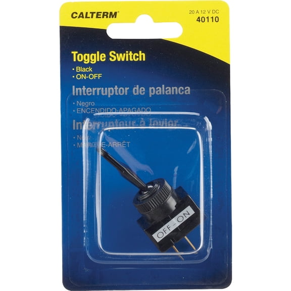 Calterm 40110 Switch, 20A, Black