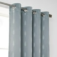 thumbnail image 5 of Aurora Home Contemporary Geometric Tribal Printed Blackout Silver Grommet Curtain- Set of 2 Sage - 63 Inches, 5 of 5