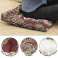 thumbnail image 6 of Paisley Meditation Cushion, Boho Floor Pillow, Square Yoga Cushion for Sitting and Reading 22 x 22, 6 of 7