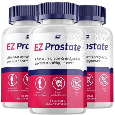 EZ Prostate Supplement – EZProstate Advanced Formula Supplements, 3 Pack, 180 Capsules