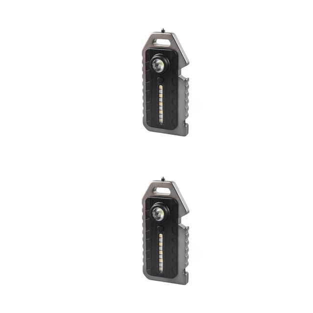 Cateissary Linterna LED Llavero Antorcha Luz de emergencia recargable Reparación de pesca multifuncional Lámparas de trabajo Tipo W5136 Tipo W5136 2piezas