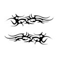 thumbnail image 2 of Zorion 2 Pieces Car Stickers Decoration Funny Pattern Design Stylish Waterproof Vehicle Decal Auto Stickers for Window Truck RV Black, 2 of 7