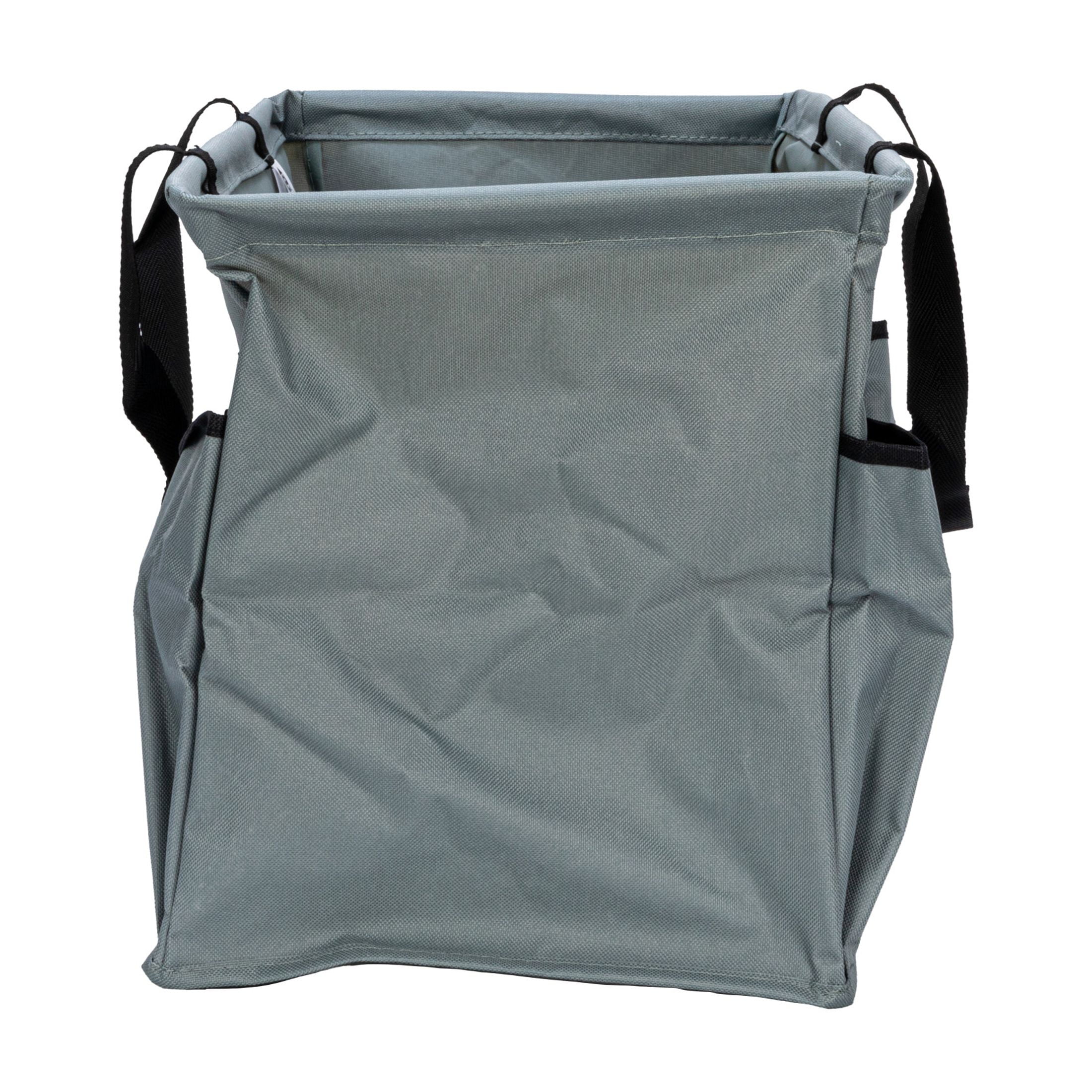 Household Essentials Gray Krush Container All-Purpose Utility Tote with Pockets