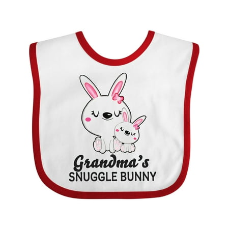 

Inktastic Grandmas Snuggle Bunny Easter Gift Baby Girl Bib