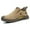 Khaki 2#, variant on Bellella Mens Safety Shoes Steel Toe Work Boots Slip Resistant Protection Boot Comfort Chelsea Booties Construction Camel 1# 8.5