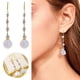 thumbnail image 3 of Pendientes largos con borlas y perlas para mujer Pendientes de perlas de agua dulce y diamantes de imitación Joyería Pendientes con perlas en forma de gota, 3 of 8
