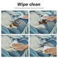thumbnail image 4 of Wuche Abstract Strips Round Elastic Tablecloth, Elastic Edged Polyester Table Cover, for Kitchen Dinning Tabletop Cloth Decoration, 4 of 7