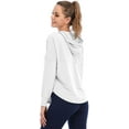 thumbnail image 5 of Women's Jacket Lightweight Full Zip Hoodie with Pockets Sports Outdoor UPF 50+, 5 of 6