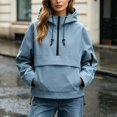 thumbnail image 2 of Casual Sporty Hooded Jacket And Windbreaker for Women Lightweight Outerwear with Adjustable, 2 of 4