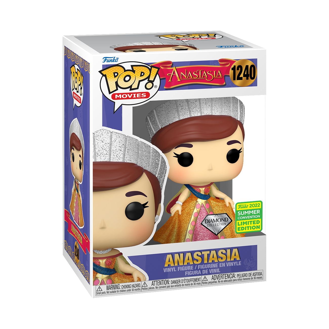 Funko Pop! Movies: Anastasia - Anastasia (Diamant) Figurine En Vinyle - Exclusive De Summer 2022 Convention