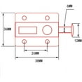 thumbnail image 5 of 4 piezas de pestillo automático para puerta de armario o ventana con resorte, pestillo para puerta de cajón de armario o mueble con botón de resorte, 5 of 5