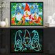 thumbnail image 3 of Cuadros Decorativos 5D DIY taladro redondo completo diamante pintura gnomos arte luminoso mosaico Kit 40x30cm Likrtyny embutido en tela, 3 of 9