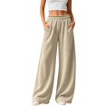 thumbnail image 6 of Breezora Womens High Waist Wide Leg Sports Pants Loose Fit Athletic Trousers with Pockets for Yoga Gym Running Workout Casual, 6 of 9