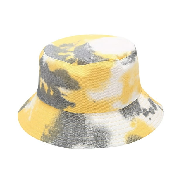 XZNGL Fisherman Hat for Men Summer Men and Women Tie-Dyed Print Foldable  Fisherman Hat Sun Hat Bucket Cap Summer Hat for Women Bucket Hat for Men  Sun