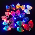 thumbnail image 3 of 10 piezas de pajarita de lentejuelas con luz Led, pajaritas ajustables para fiesta, 3 of 5
