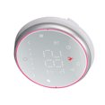 thumbnail image 4 of Termostato inteligente inalámbrico WiFi con pantalla LED y control por voz por aplicación, CA 95-240 V, ahorro de energía, redondo, para calefacción de calderas, color blanco., 4 of 14