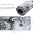 thumbnail image 2 of Desk Pad, Office Desk Mat 35.4" ×15.7" Large Gaming Mouse Pad Durable Extended Computer Mouse Pad Water-Resistant Thick Writing Pads with Non-Slip Rubber Base for Office Home,Gray&Gold Marble, 2 of 7