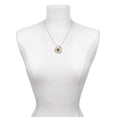 thumbnail image 3 of Delight Jewelry Goldtone Snake Wrapped Around Spinner Gymnastics Ring Charm Necklace, 18", 3 of 4