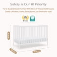 thumbnail image 5 of Delta Children Emmie 4-in-1 Convertible Crib - Converts from Baby Crib to Toddler Bed, Daybed and Sofa Bed, Fits Standard Full-Size Crib Mattress, White, 5 of 16