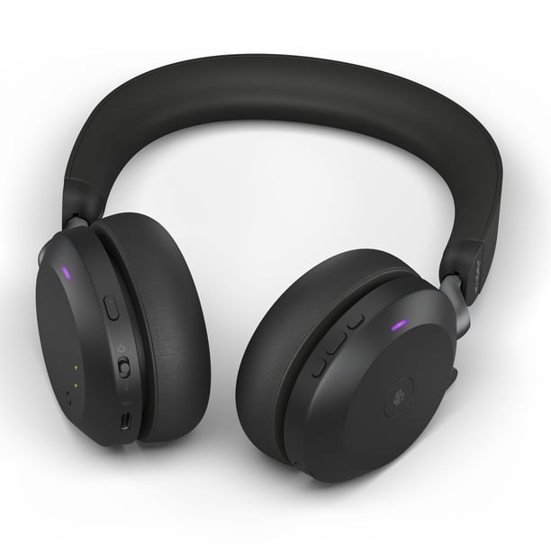 Jabra Evolve2 75 Wireless Bluetooth Headset, Black, with